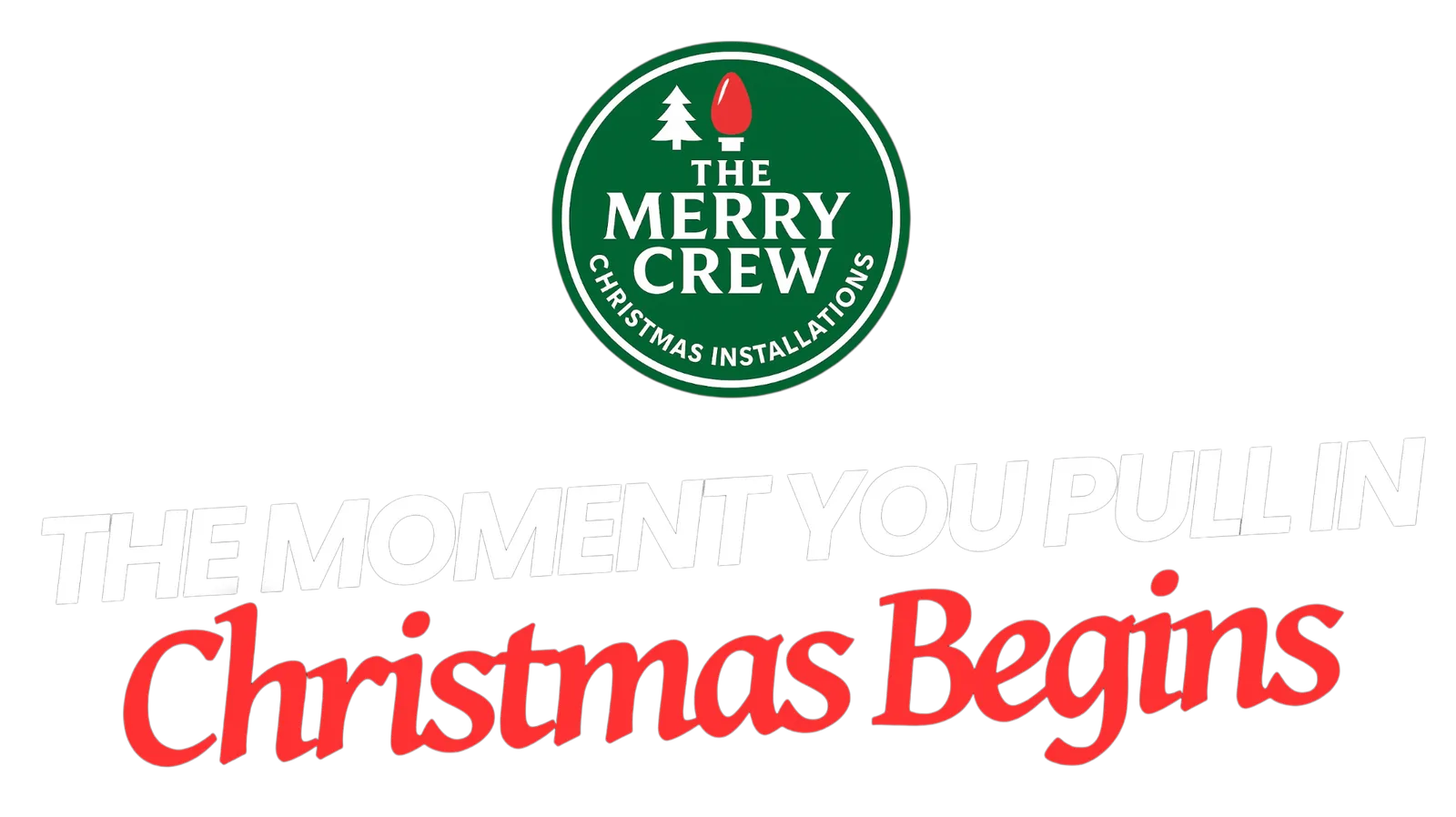 The moment you pull in, Christmas begins