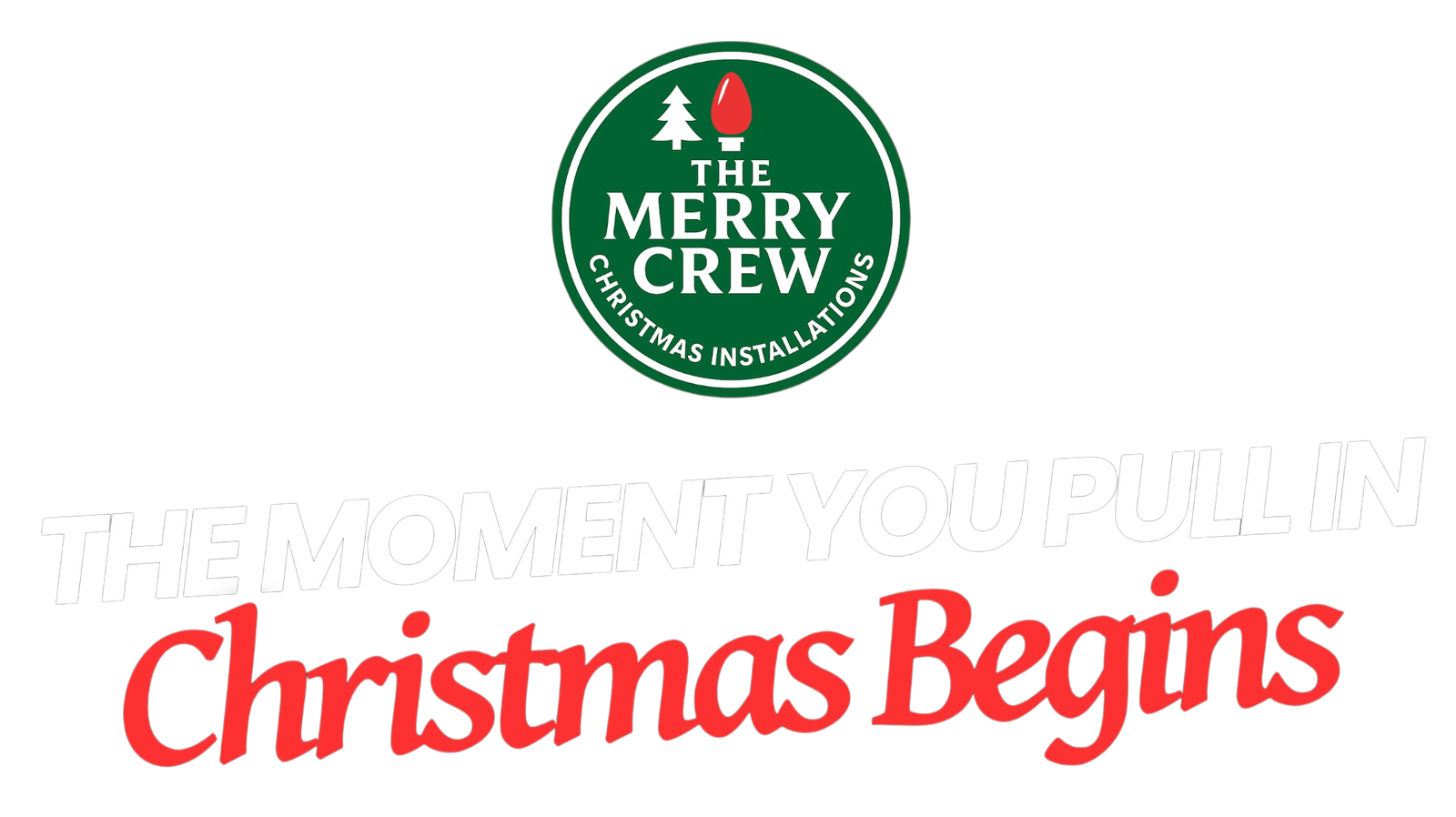 The moment you pull in, Christmas begins