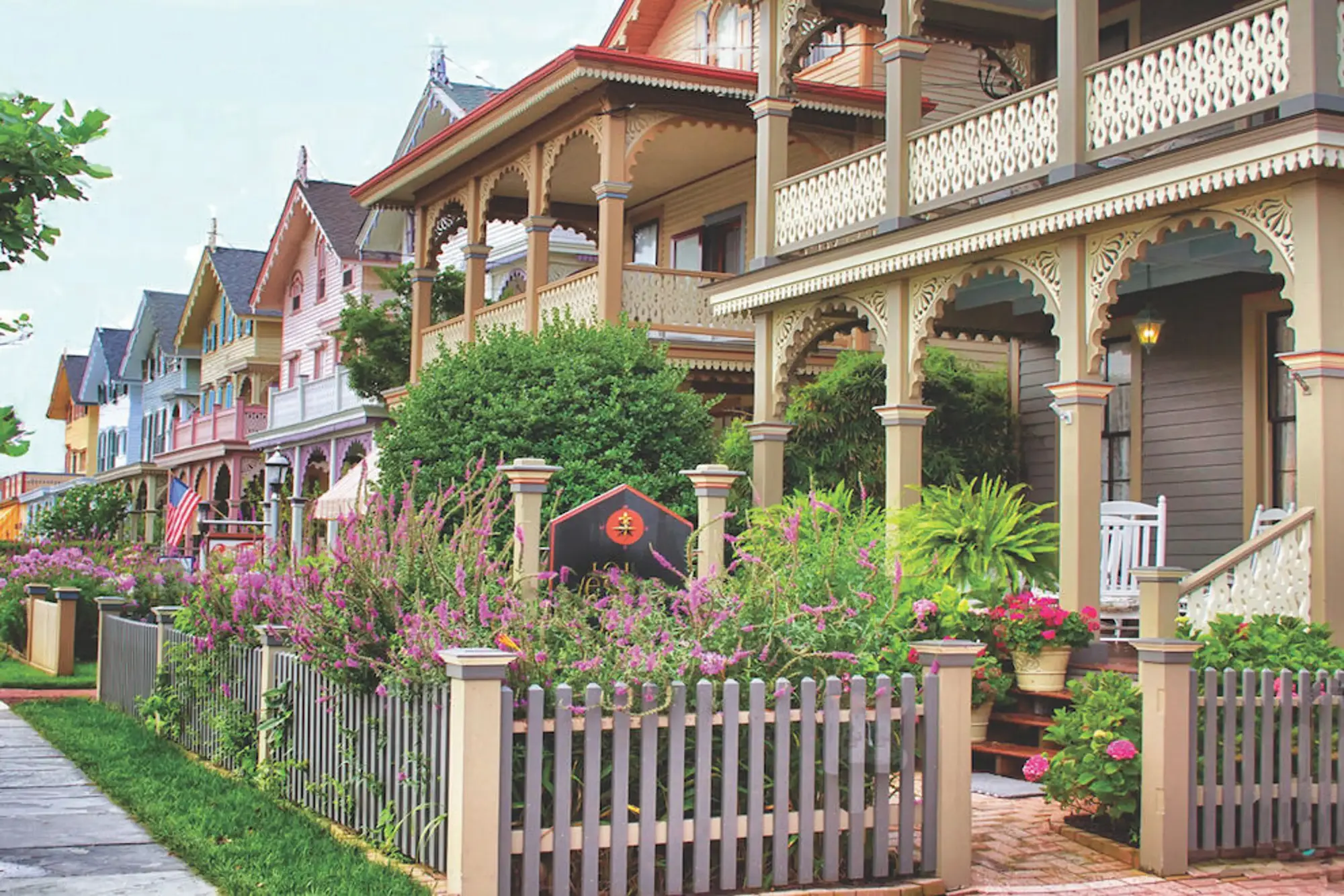 Haddonfield historic homes and porches